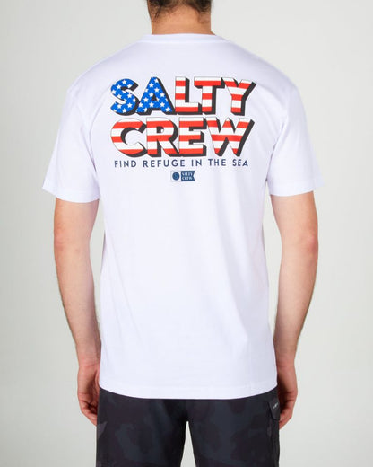 T-shirt Salty Crew Stars and Stripes Premium White