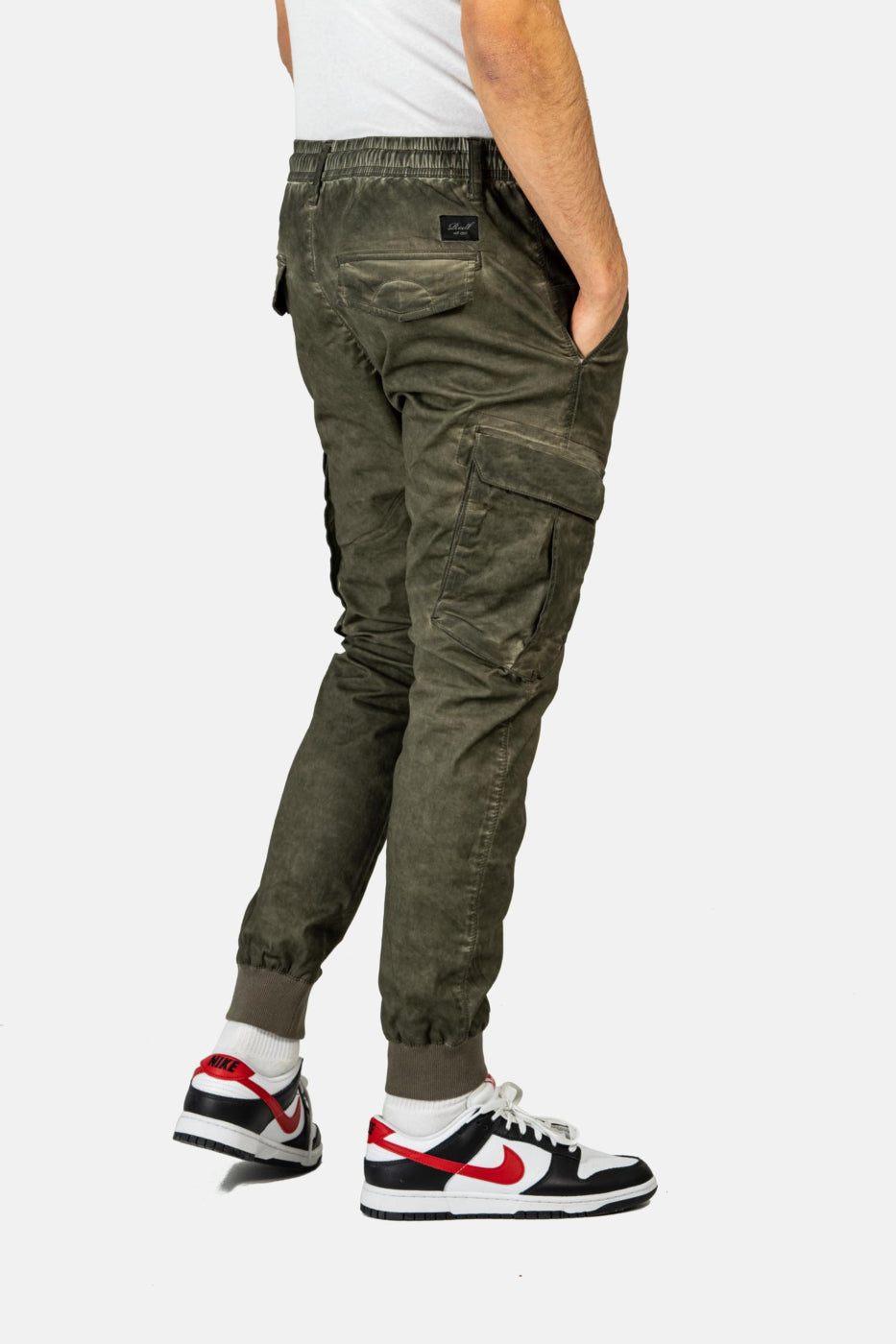 Pantalon Reell Reflex Rib Cargo Olive Cold Dye