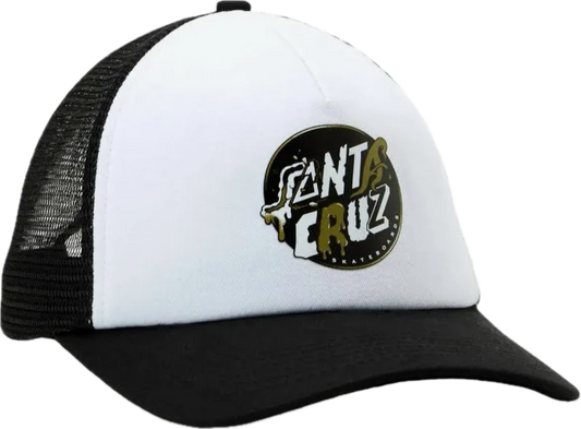 Casquette Santa Cruz DNA Dot Meshback White Black