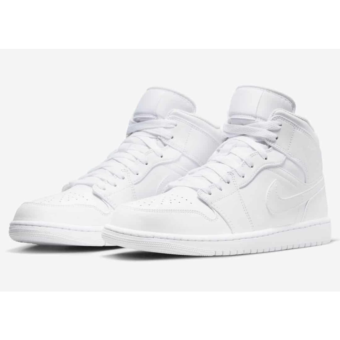 Air Jordan 1 Mid Triple White Insidshop INSIDSHOP.COM