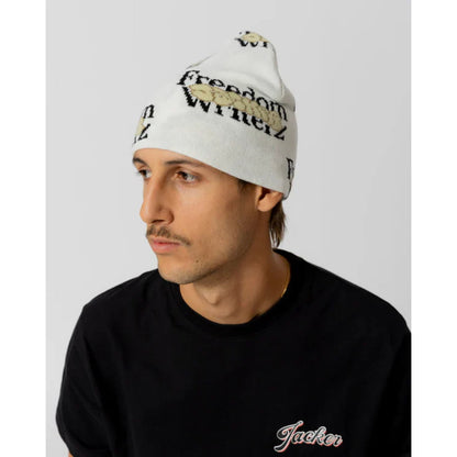 Bonnet Jacker Freedom Writerz Beige - Insidshop.com