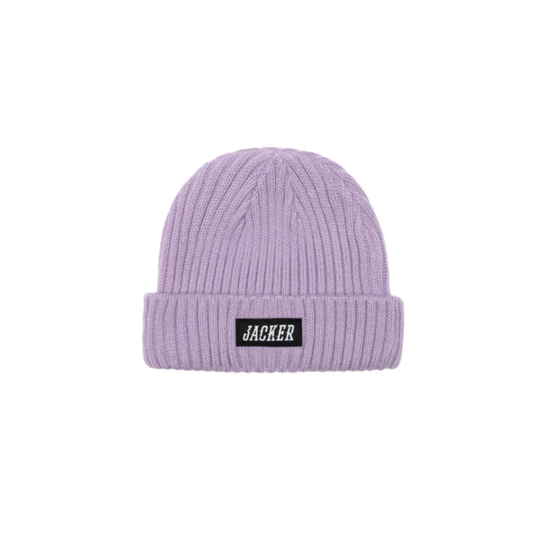 Bonnet Jacker Team Short Beanie Lavender - Black