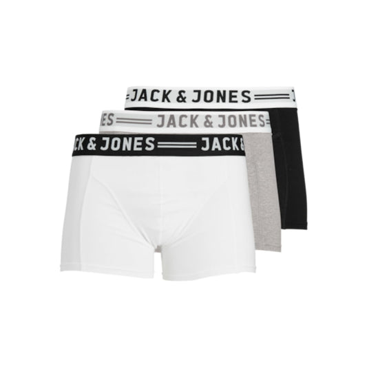 Boxer Jack & Jones Sense Trunks Pack x3 Light Grey Melange