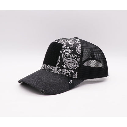 Casquette Scratchy’s Trucker Bandana White Jeans Black