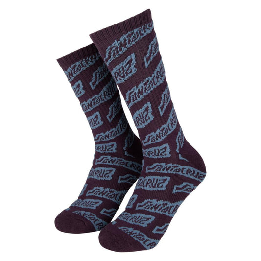 Chaussettes Santa Cruz Creep Repeat Blackcurrant - 42-45