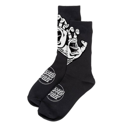 Chaussettes Santa Cruz Screaming Hand Mono Black - Unique