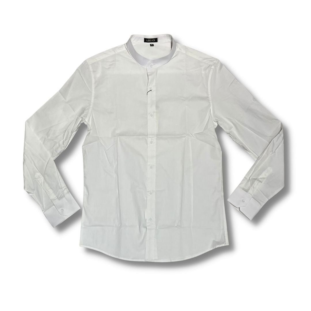 Chemise InsidShop C202 - S / Blanc - Chemise Manches Longues