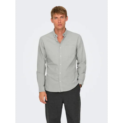 Chemise Only & Sons Onsalvaro Oxford Sea Spray