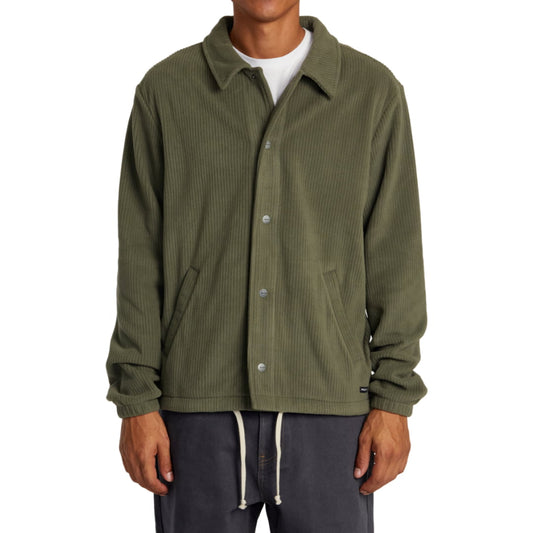 Chemise RVCA Downtown Fleece Coaches Olive - Rvca