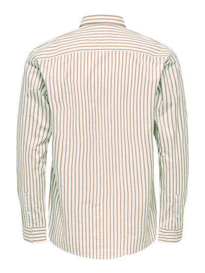 Chemise Only & Sons Onscape Stripe Reg Col Classique Star White Chinchilla