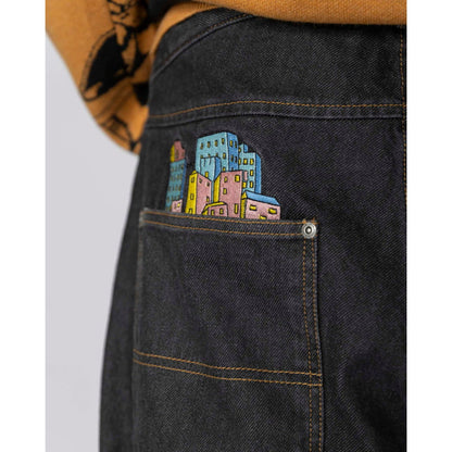 Jeans Baggy Jacker City Tour Denim Black - Insidshop.com