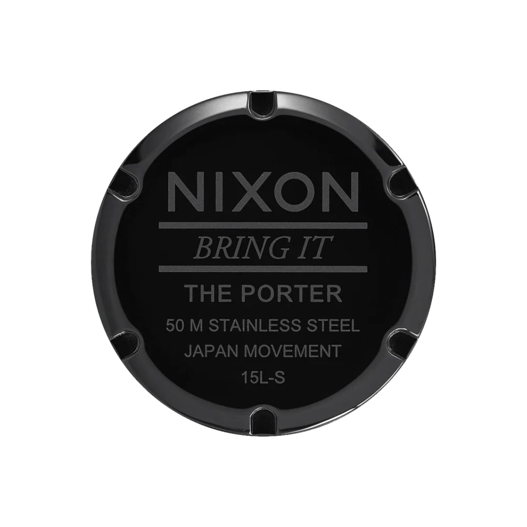 Montre Nixon Porter Leather All Black - Insidshop.com