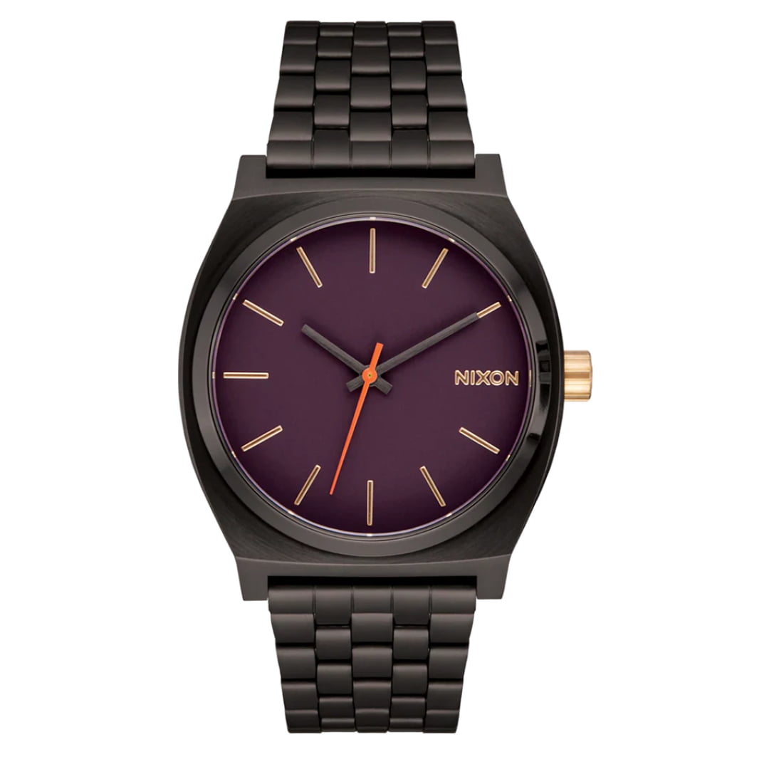 Montre Nixon Time Teller Gunmetal Blackberry Gold - Unique