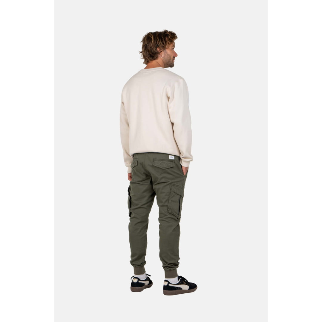 Pantalon Reell Reflex Rib Cargo Olive - reell reflex loose