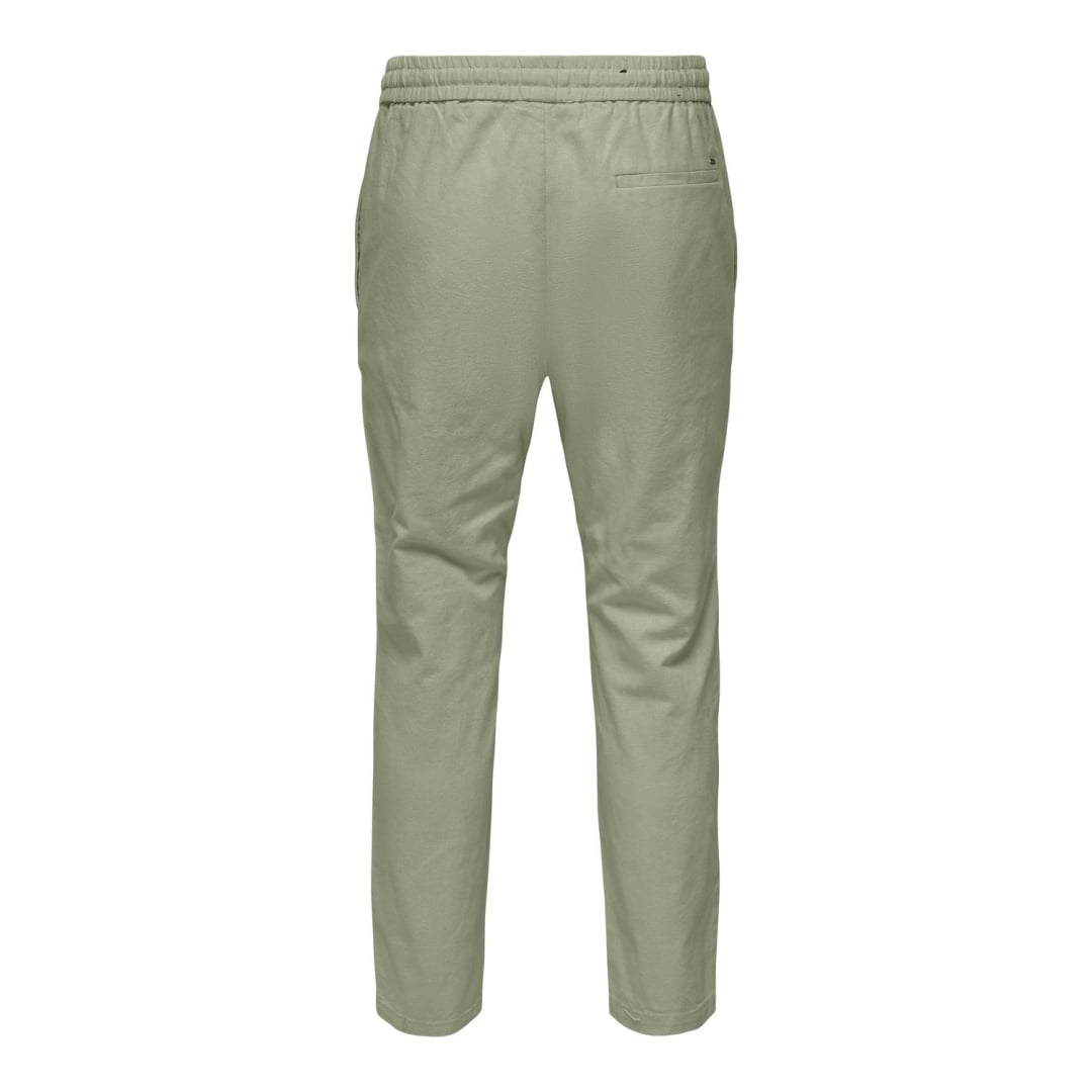 Pantalons en Lin Only & Sons Crop Cot Tea