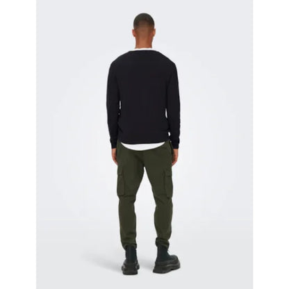 Pull Only & Sons Onswyler Life Reg 14 Crew Knit Black