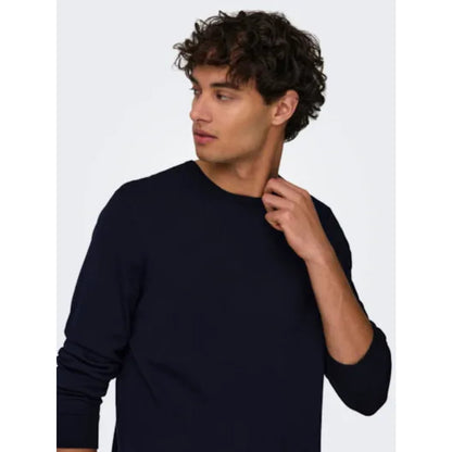 Pull Only & Sons Onswyler Life Reg 14 Crew Knit Dark Navy