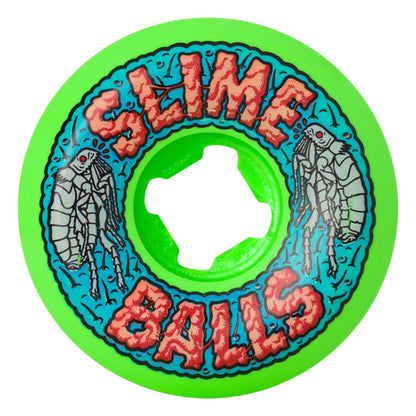 Roues de Skateboard Slime Balls 56mm Flea Speed Green 99A