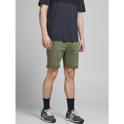 Short Jack & Jones JPSTRICK JJICON AMA Deep Lichen Green