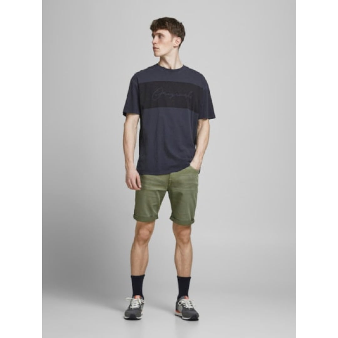 Short Jack & Jones JPSTRICK JJICON AMA Deep Lichen Green