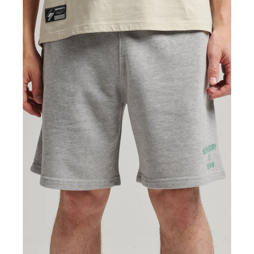 Short Superdry Code Core Sport Grey Marl