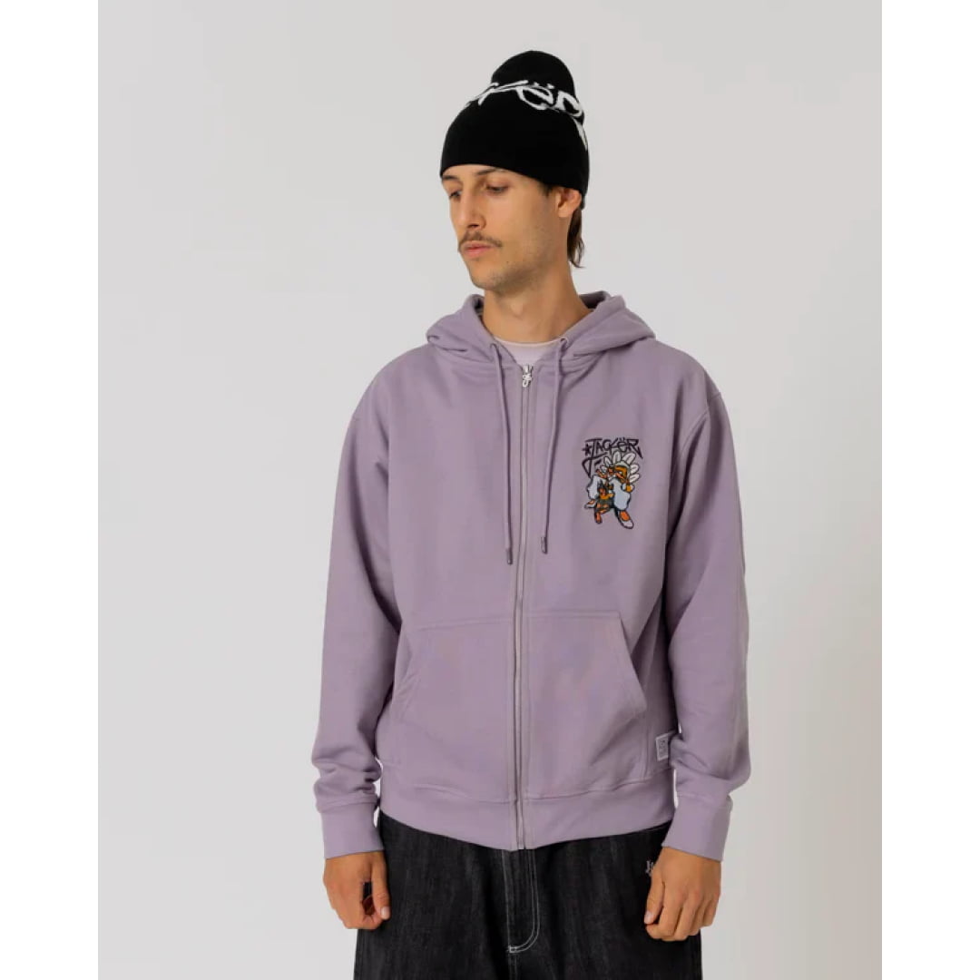 Sweat à Capuche Jacker Zipped Queen J Purple - j