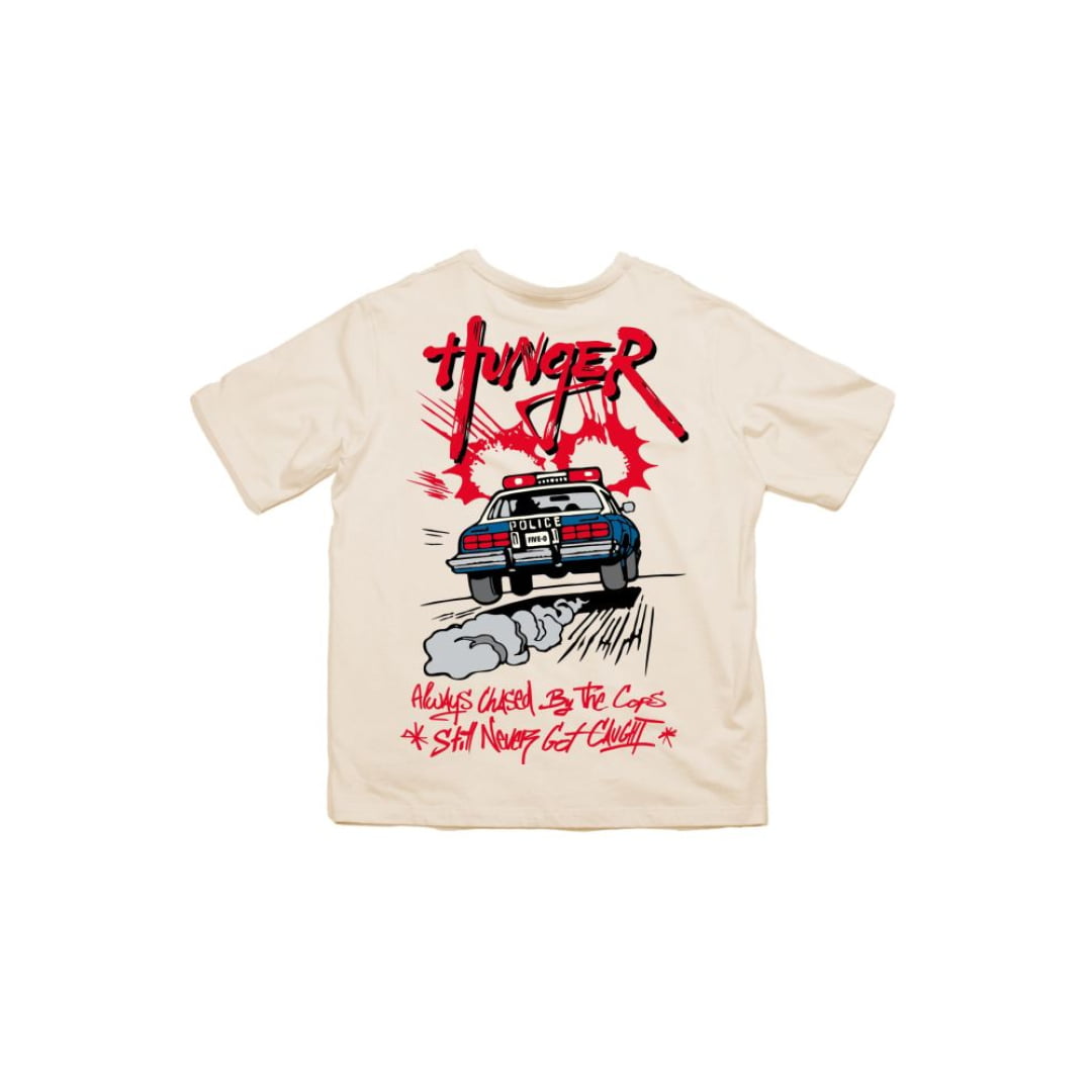 T-shirt Hunger Cops Beige - Insidshop.com