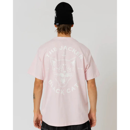 T-shirt Jacker Black Cats Pink - Queen j White