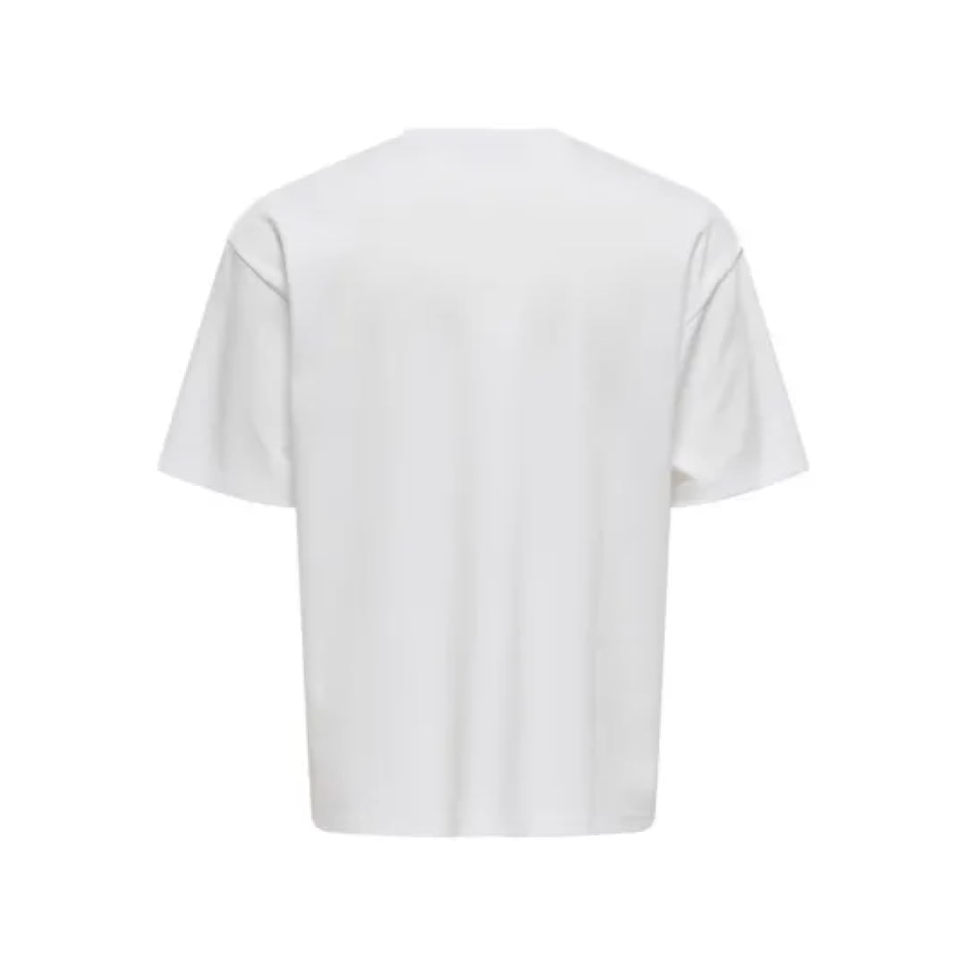 T-shirt Only & Sons Onscaspian Airflex Aut SS White - Ss