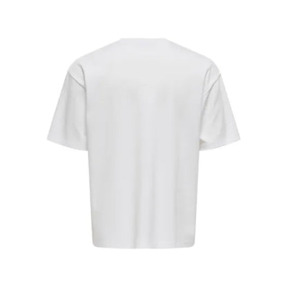 T-shirt Only & Sons Onscaspian Airflex Aut SS White - Ss