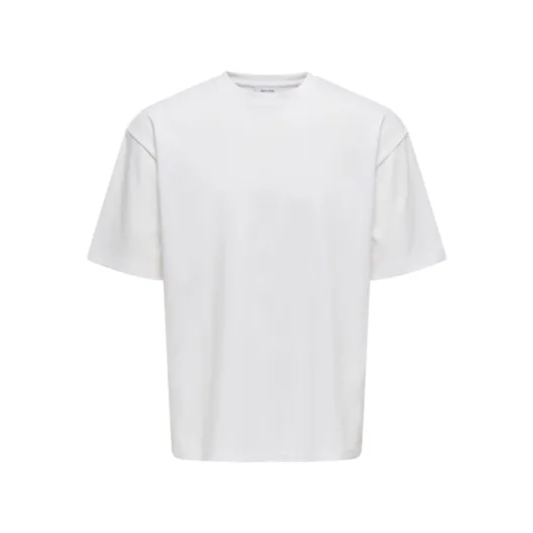 T-shirt Only & Sons Onscaspian Airflex Aut SS White - Ss