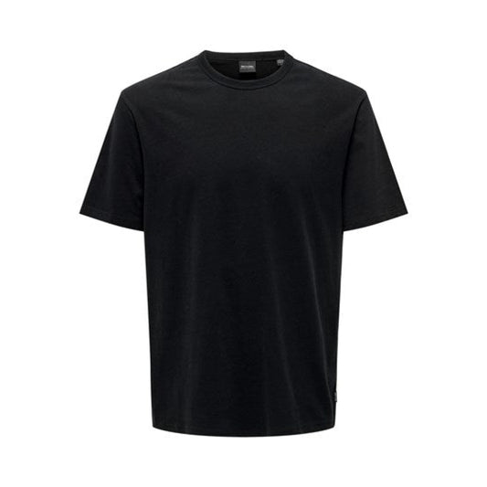 T-shirt Only & Sons Onssmart Life Organic Black - Hot Fudge