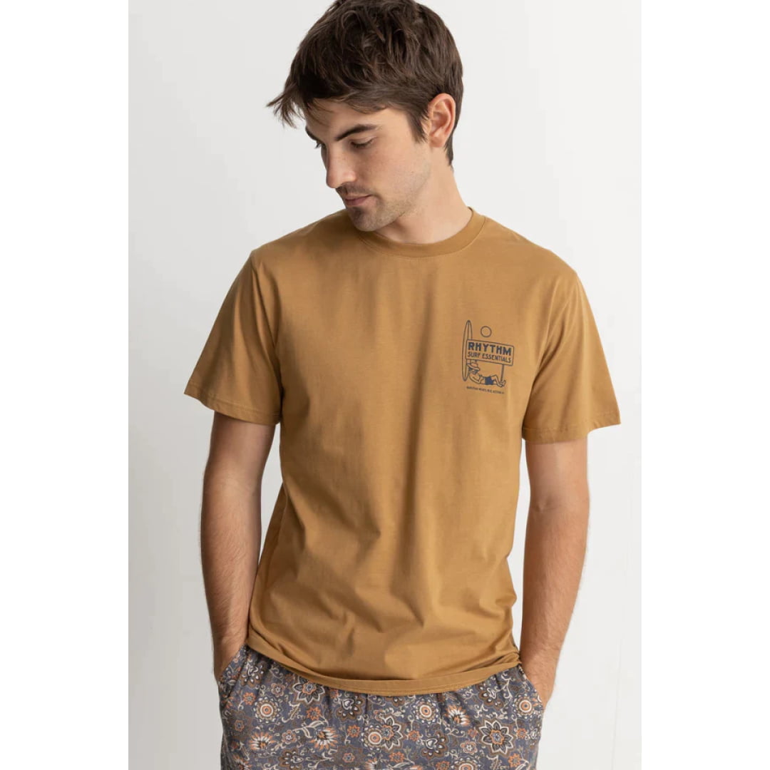 T-shirt Rhythm Lull SS Camel - Insidshop.com