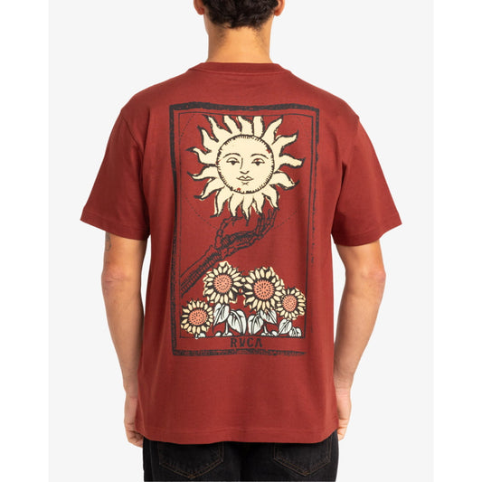 T-shirt RVCA Sunflower Tarrot SS Red Earth - Rvca Ss