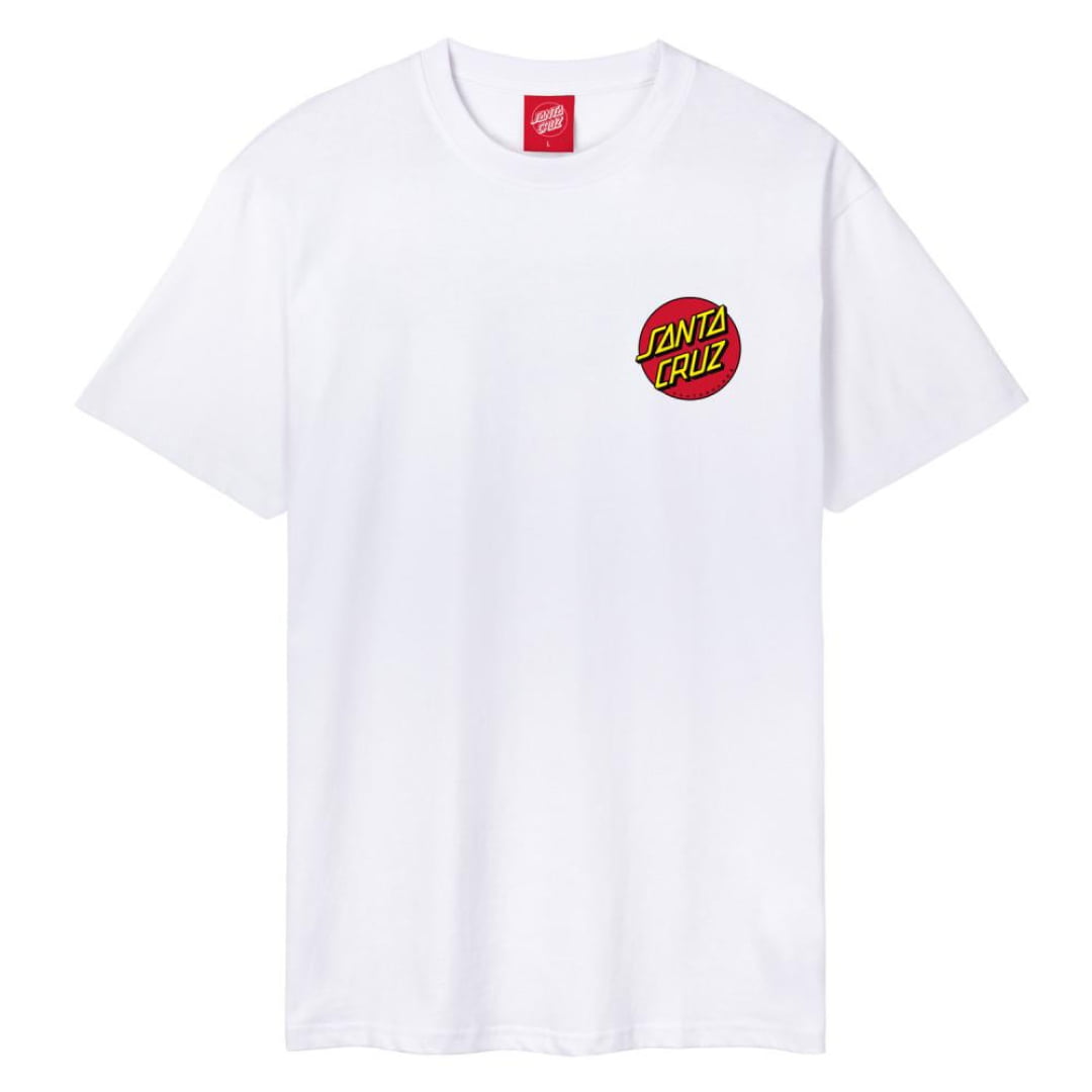 T-shirt Santa Cruz Classic Dot Chest White - Insidshop.com