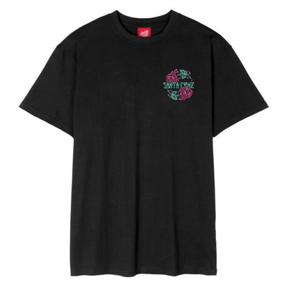 T-shirt Santa Cruz Dressen Rose Crew Two Black