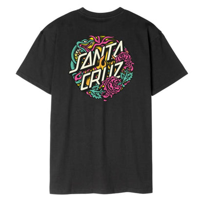 T-shirt Santa Cruz Dressen Rose Crew Two Black