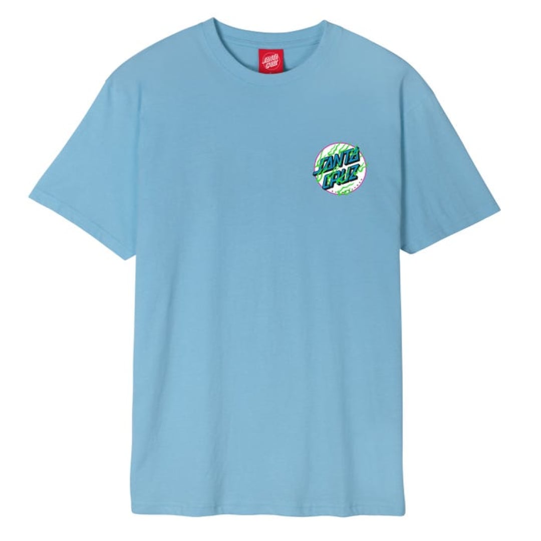 T-shirt Santa Cruz Inferno Dot Chest Light Blue