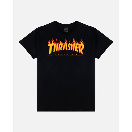 T-shirt Trasher Flame Logo Black - Insidshop.com