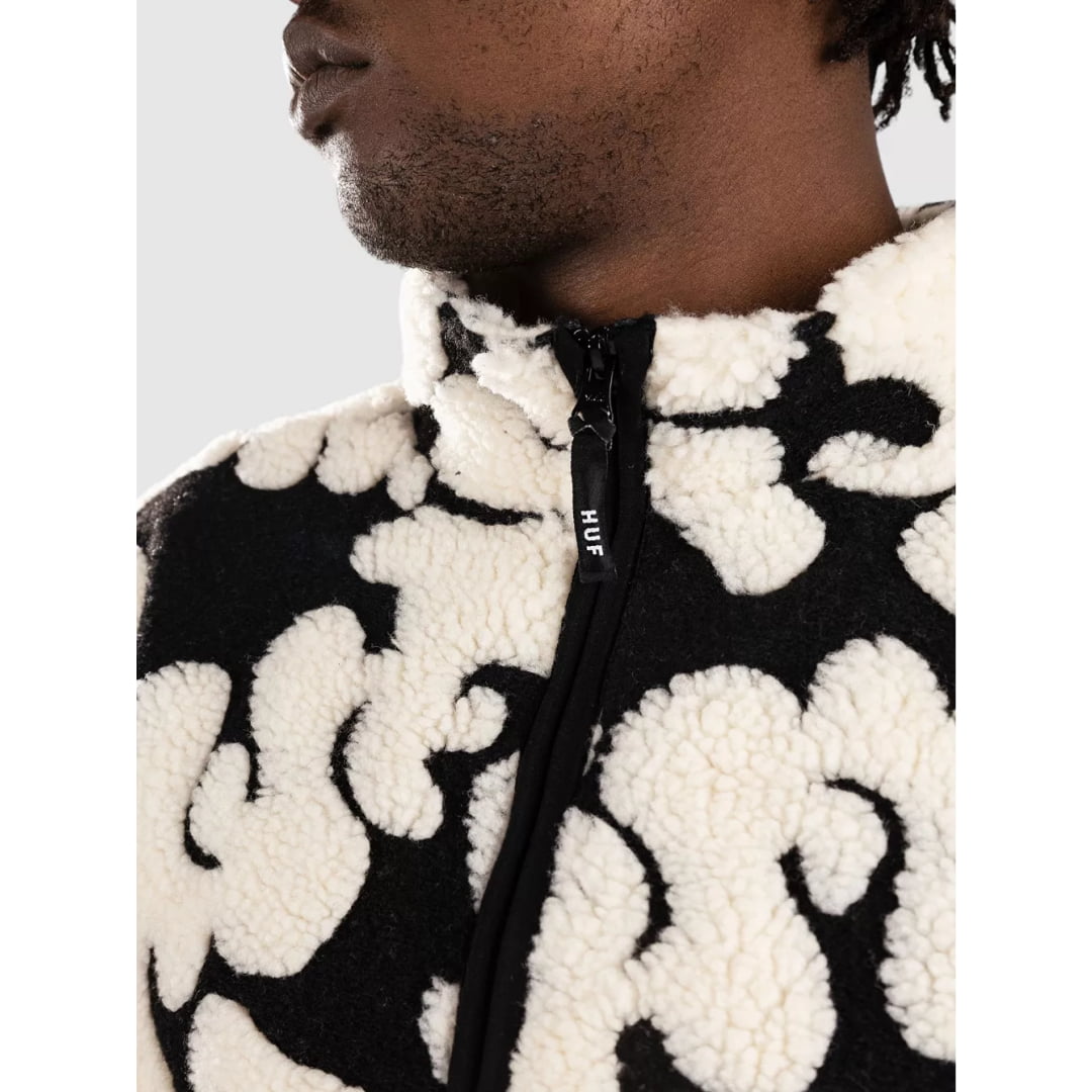 Veste HUF Abstract High Pile Jacquard Black - Huf