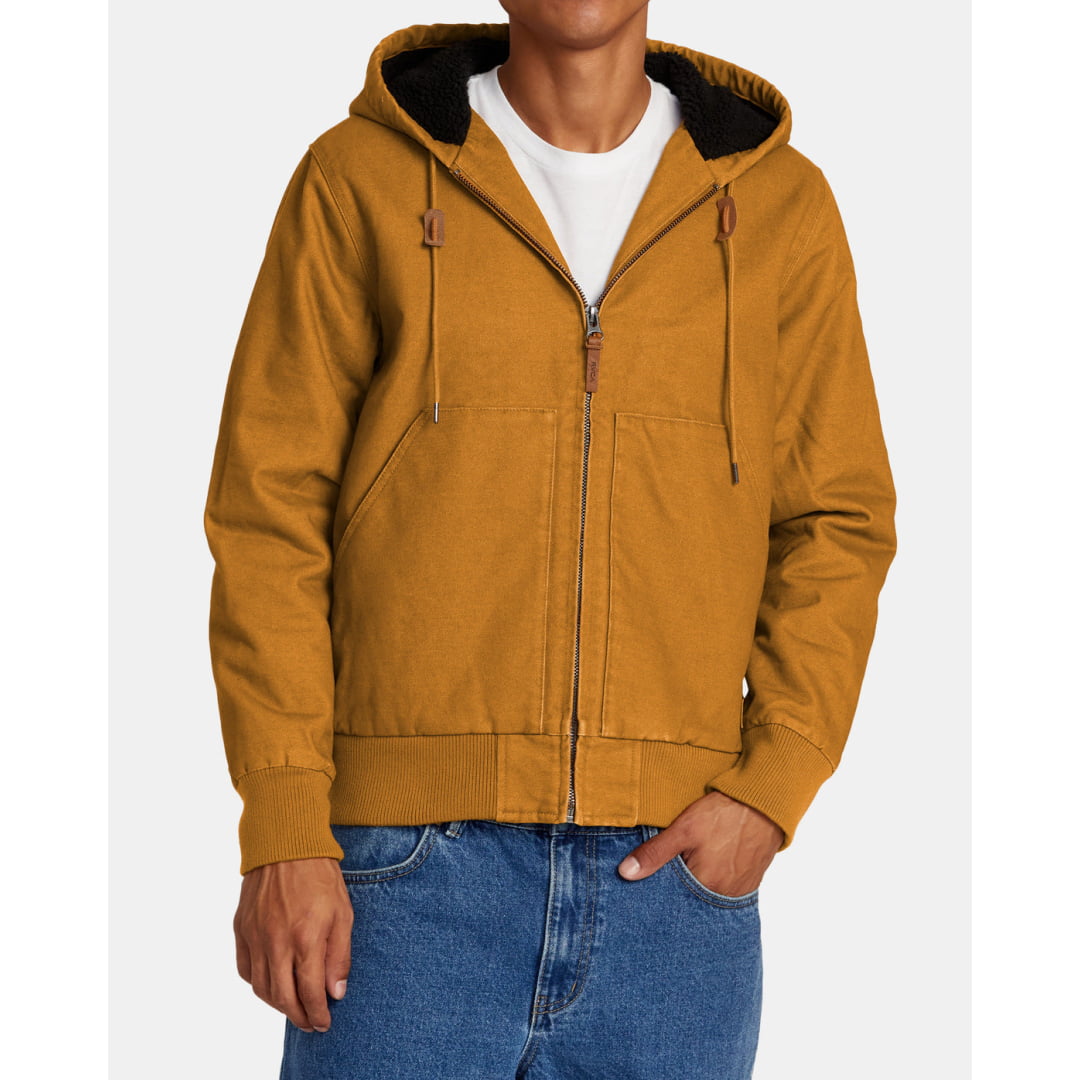 Veste RVCA Chainmail Hooded Camel - Rvca - Insidshop.com