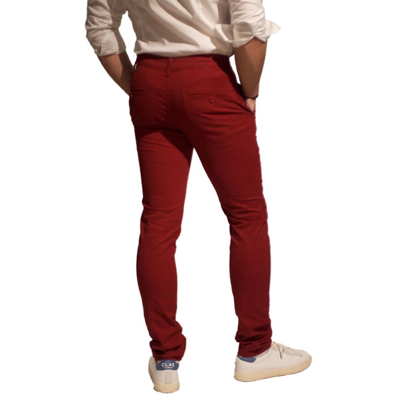 Chino LeeYo Tissu Intersaison Rouge - leeyo tissu