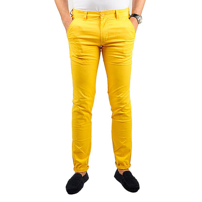 Chino LeeYo Tissu Léger Couleur Saisonal - 28US / Jaune - 