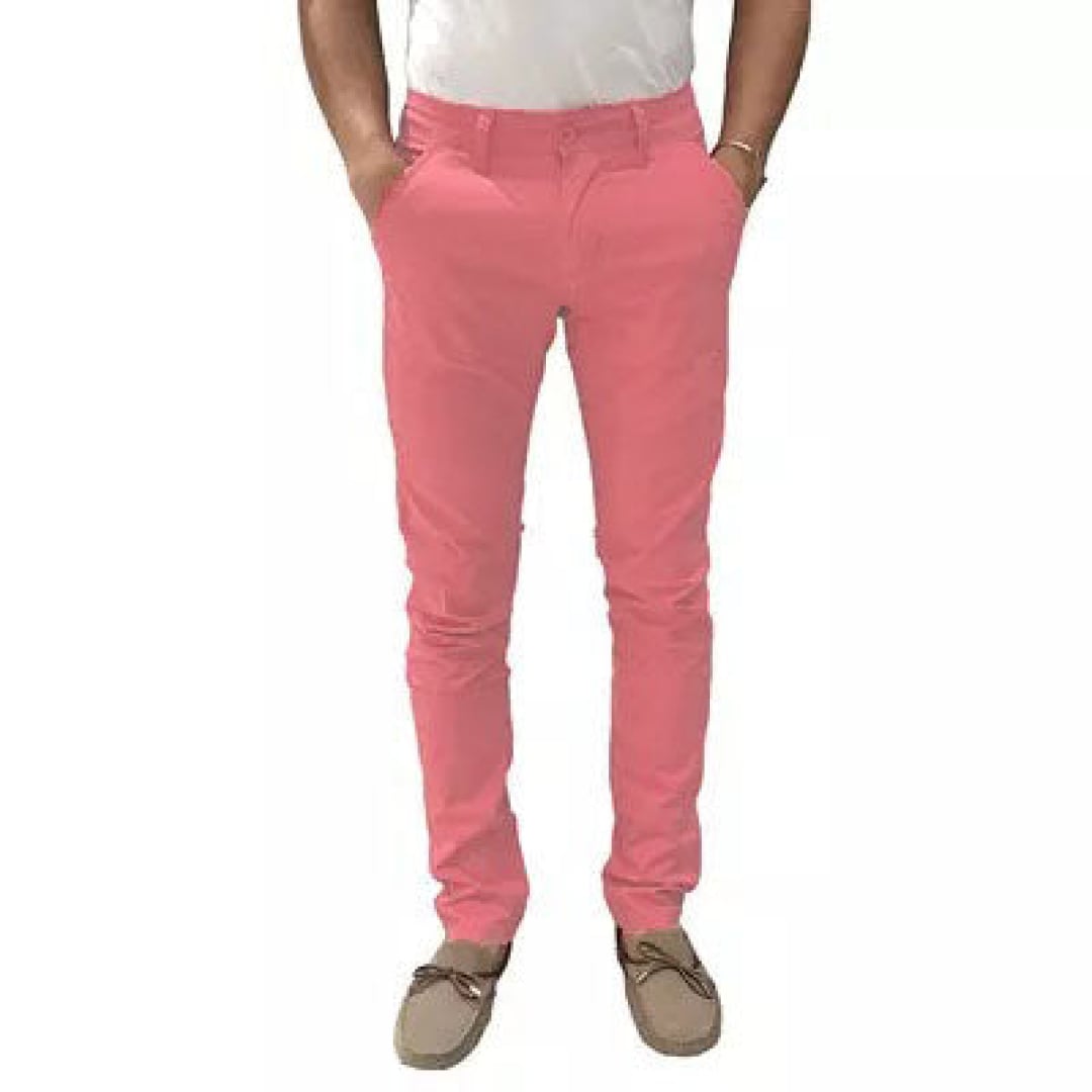 Chino LeeYo Tissu Léger Couleur Saisonal - 28US / Rose - 