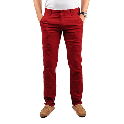 Chino LeeYo Tissu Léger Couleur Saisonal - 28US / Rouge - 