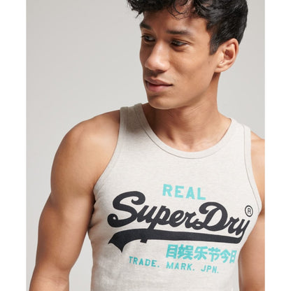 Débardeur Superdry Vintage VL Heritage Oat Cream - superdry