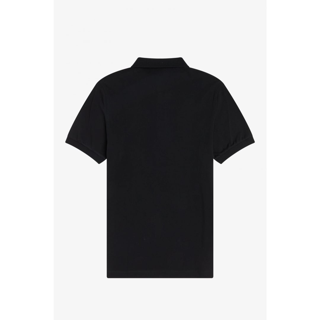 Polo Fred Perry Plain Black Chrome - Insidshop.com