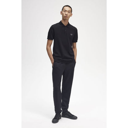 Polo Fred Perry Plain Black Chrome - Insidshop.com