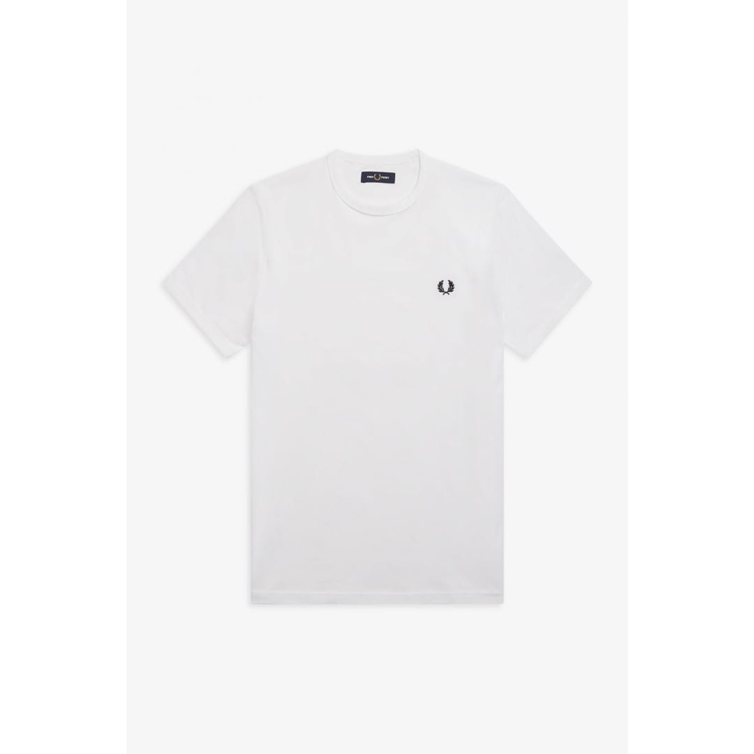 T-shirt Fred Perry Ringer White - Insidshop.com