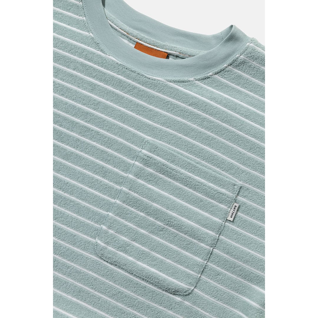 T-shirt RHYTHM Terry Stripe Seafoam - rhythm terry stripe